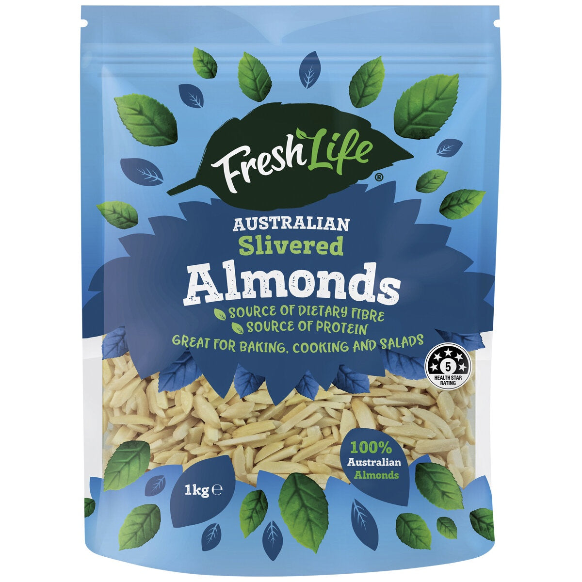 Freshlife Almonds Australian Slivered 1kg
