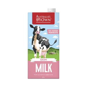 Australia's Own Skim Milk UHT 1L