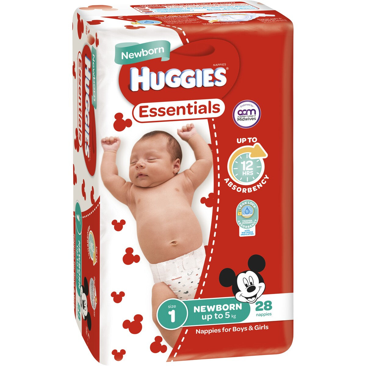 Huggies Essentials Newborn Size 1 28pk