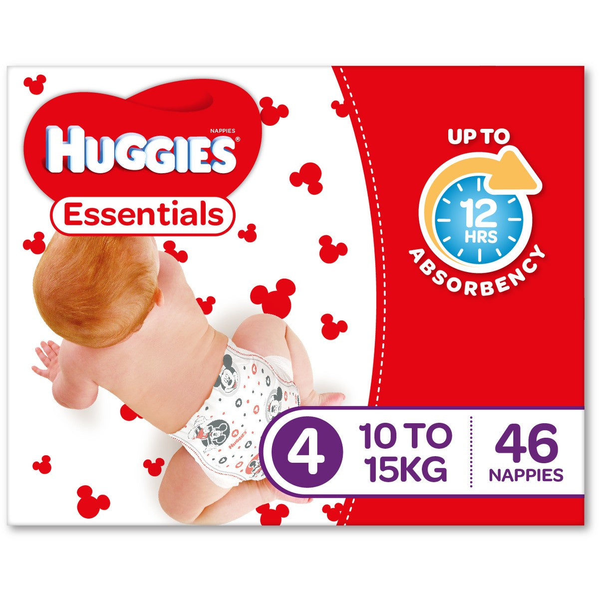 Huggies Essential Toddler Size 4/46pk