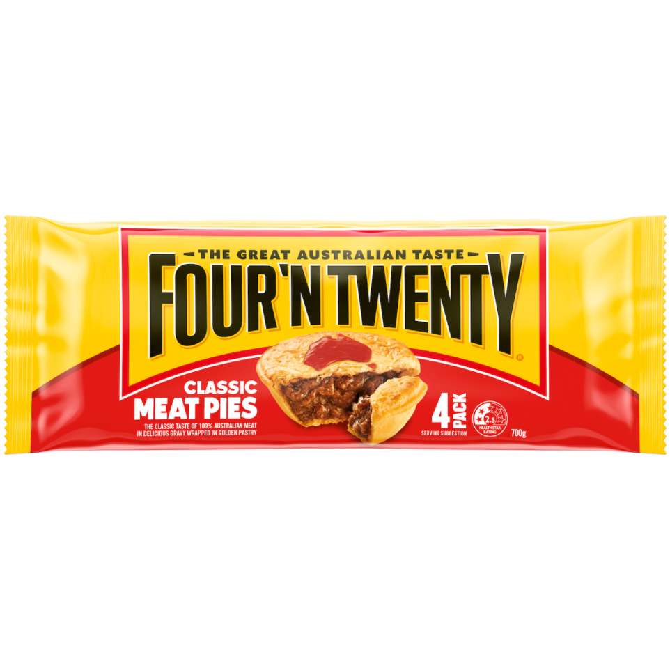 Four NTwenty Meat Pies 4 Pack 700g