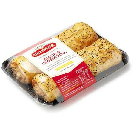 Baked Provisions Bacon & Cheese Roll 2pk 340g