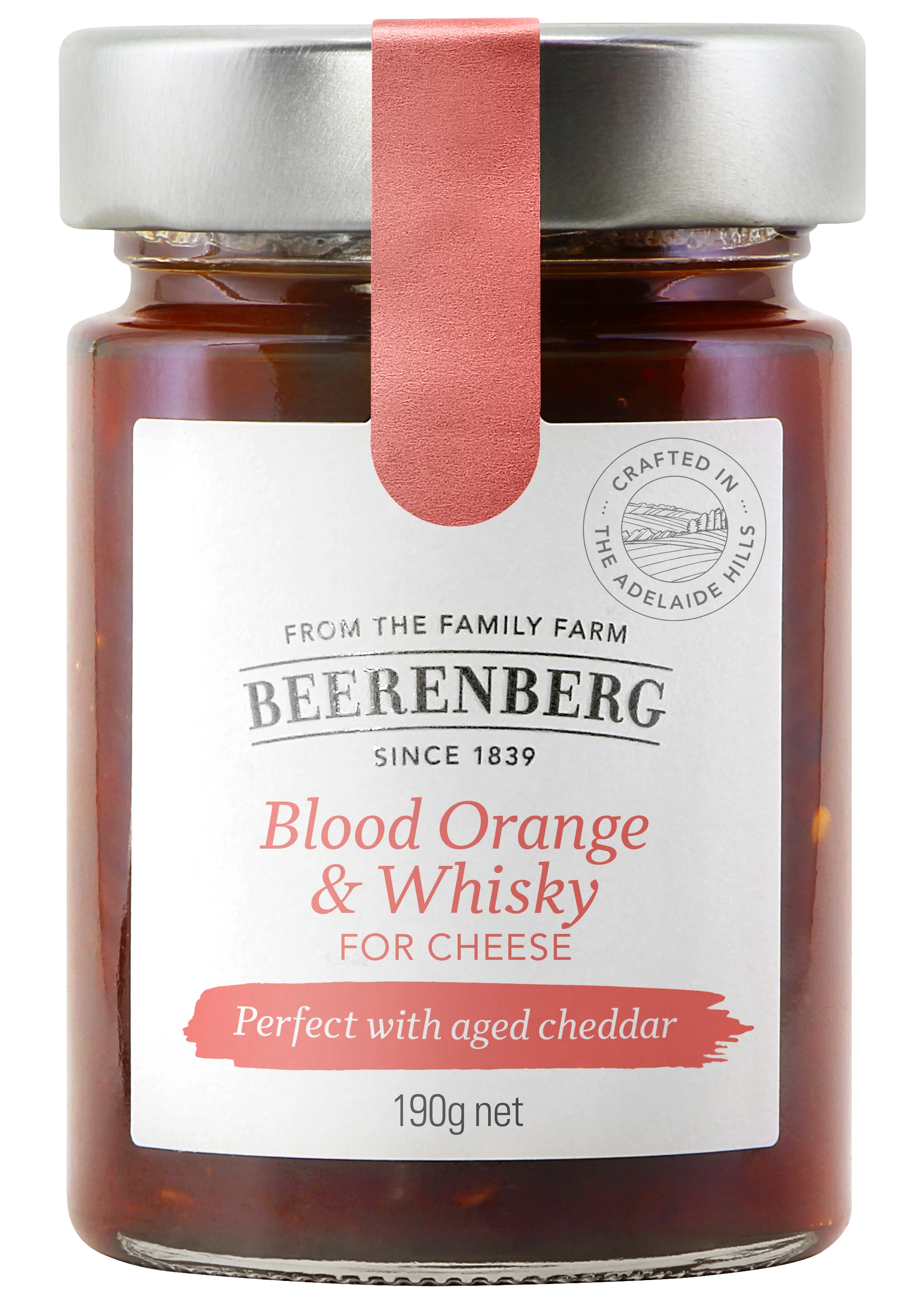 Beerenberg Blood Orange & Whisky For Cheese 190g