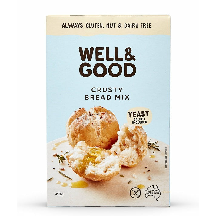 Well And Good Crusty Bread Mix & Yeast Gluten Free 410g