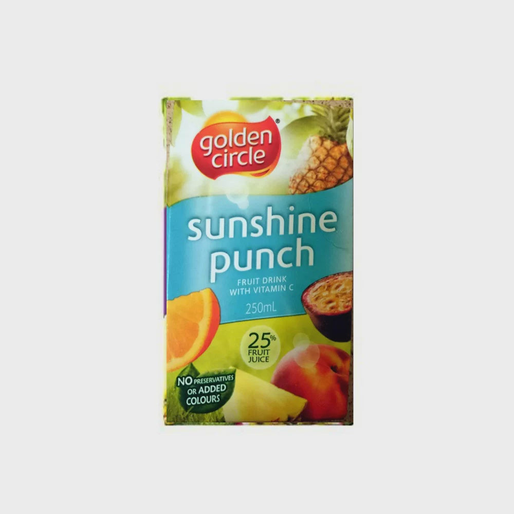 Golden Circle Juice Poppers Sunshine Punch 250ml (ea)