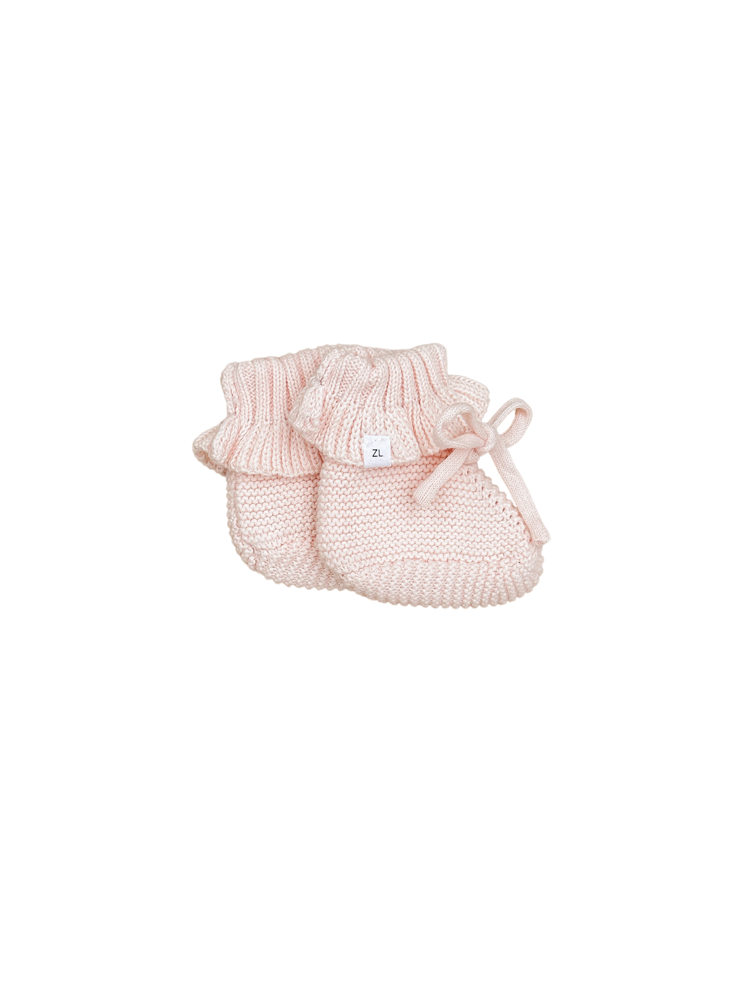 Booties With Frill - Primrose 0-3m