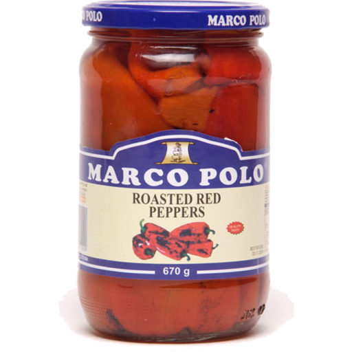 Marco Polo Roasted Red Peppers 670g