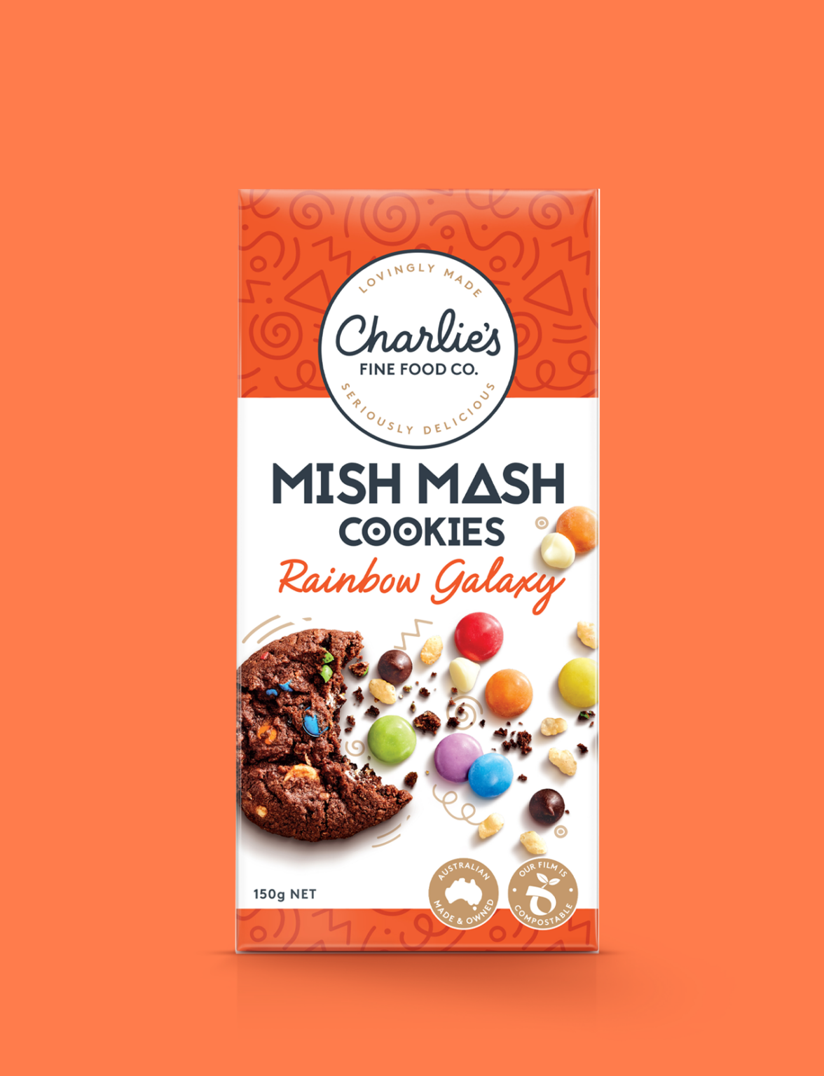 Charlie's Fine Food Rainbow Galaxy Mish Mash Cookies 150g