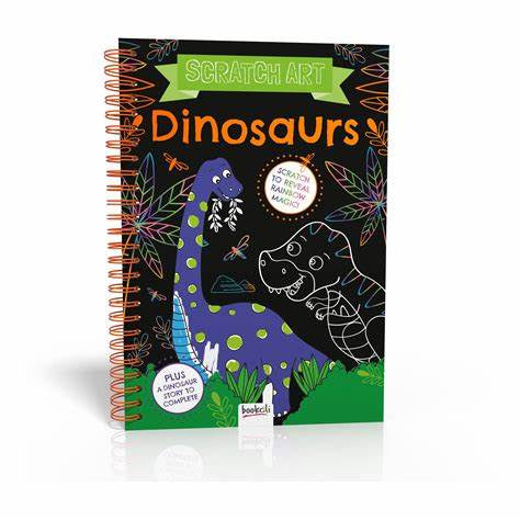 Dino Art Scratch Book A5