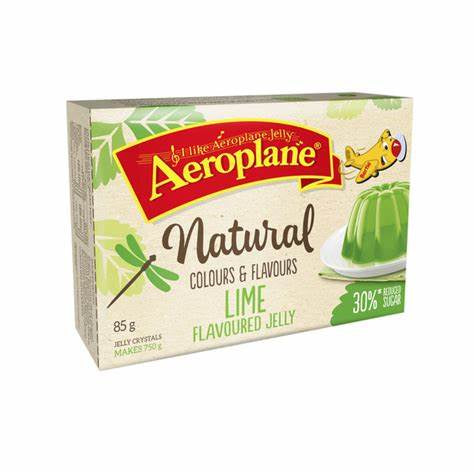 Aeroplane Natural Lime Flavoured Jelly 85g