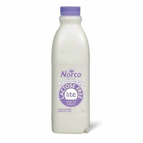 Norco Lactose Free Lite Milk 1L (Pre Order)