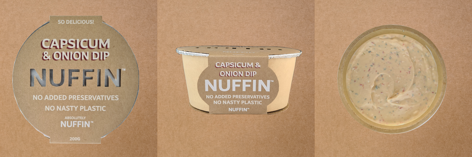 Nuffin Capsicum & Onion Dip 200g