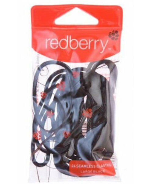 Redberry Pony Tail Large Black 24 Pack