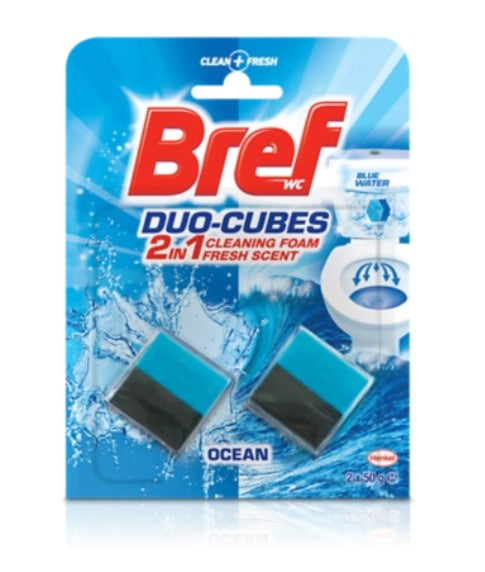 Bref Duo-Cubes Toilet Block 2in1 Ocean Scent