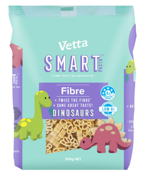 Vetta Smart Fibre Dinosaur Pasta 500g