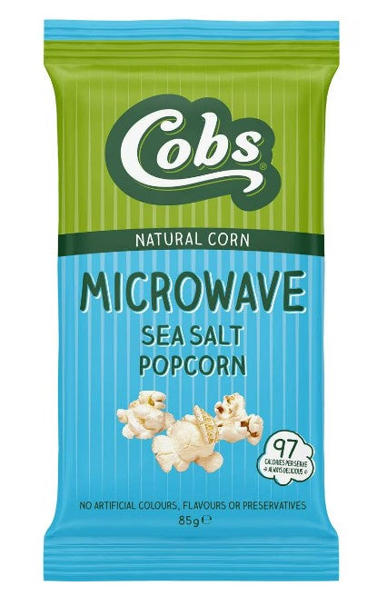 Cobs Microwave Sea Salt Popcorn 85g