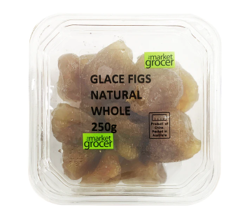 The Market Grocer Glace Figs Natural Whole 250g