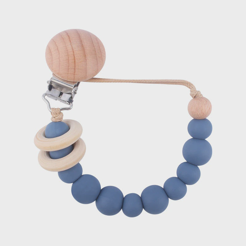 Bead Dummy Chain With Wood Rings - Dark Blue