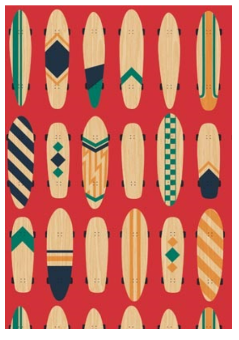 Wrapping Paper Skateboards