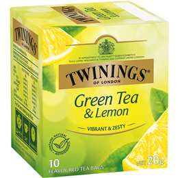 Twinings Green Tea & Lemon Tea Bags 10pk