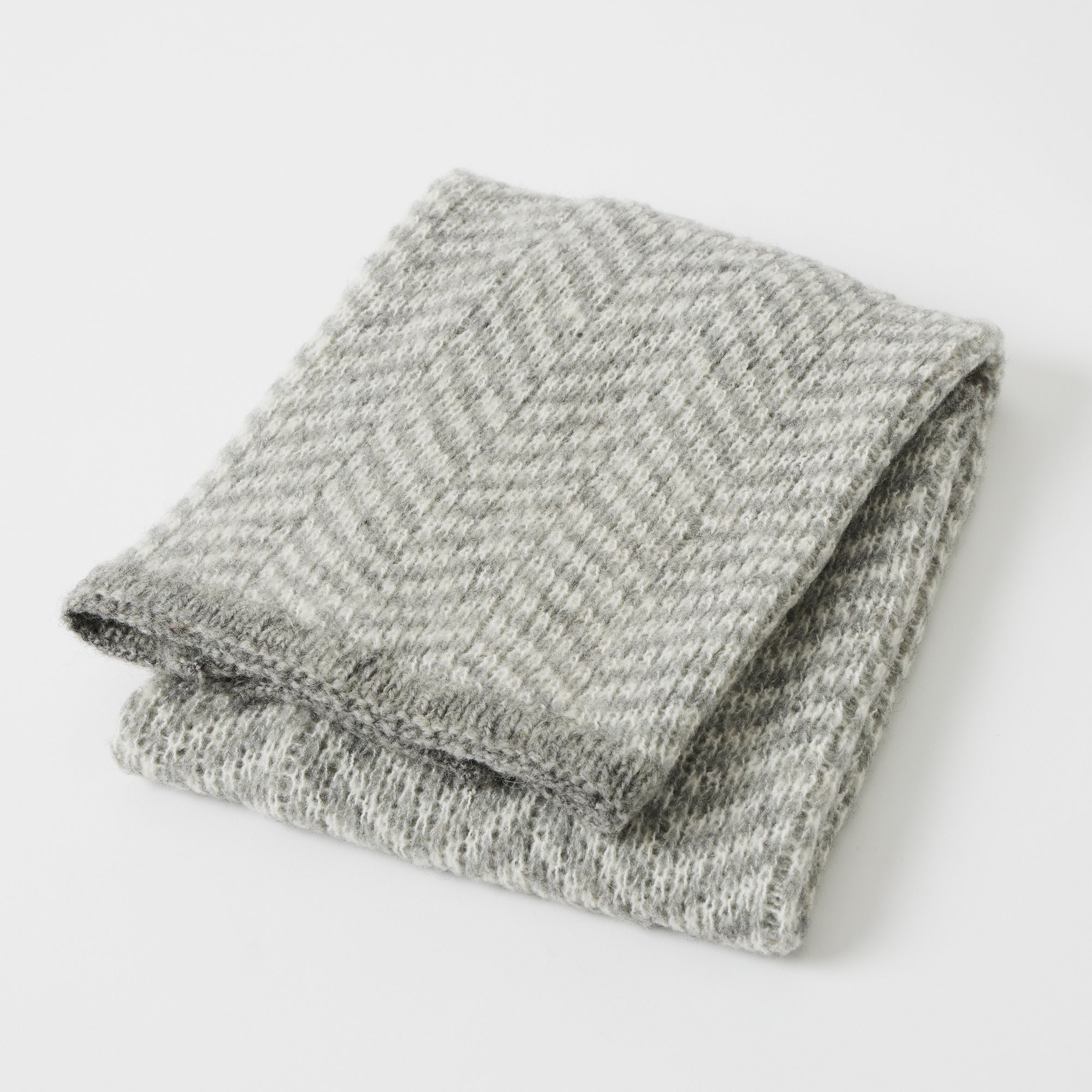 Sienna Wool Blend Baby Blanket - Grey
