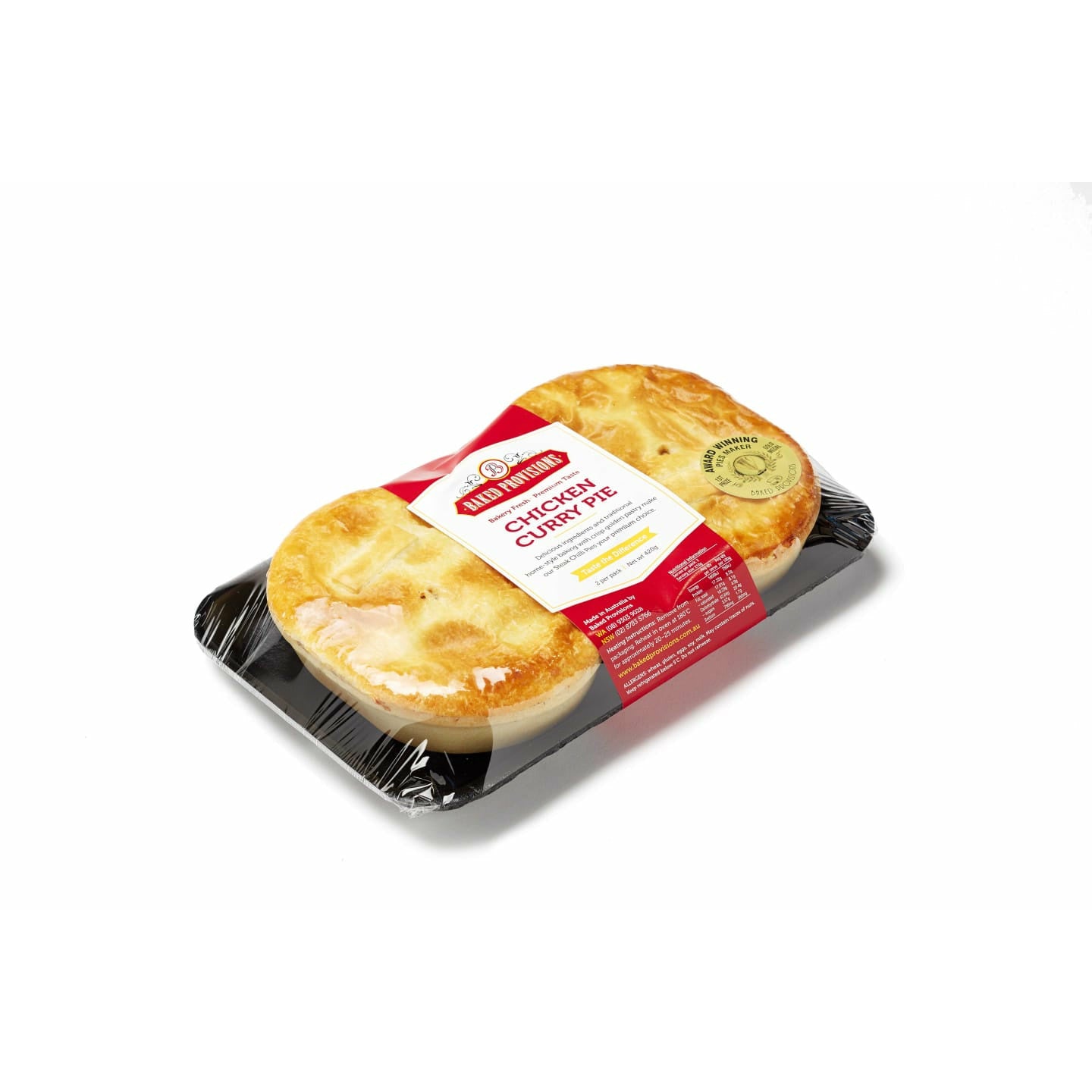 Baked Provisions Chicken Curry Pie 2pk 420g