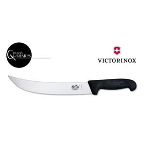 Victorinox Slicing Knife Curved Wide Blade Black 25cm