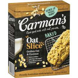 Carmans Oat Slice Golden Oat & Coconut 5pk