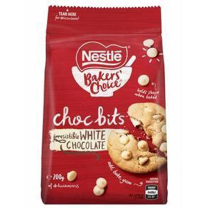Nestle Bakers Choice Chocolate Bits White 200g *