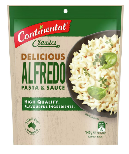 Continental Pasta & Sauce Alfredo 145g