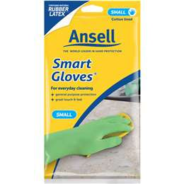 Ansell Gloves Latex  Cotton Lined Small 1pr