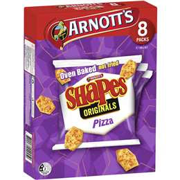 Arnotts Shapes Biscuits Pizza 8pk 200g