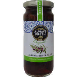 Always Fresh Kalamata Olives Pitted Organic 220g