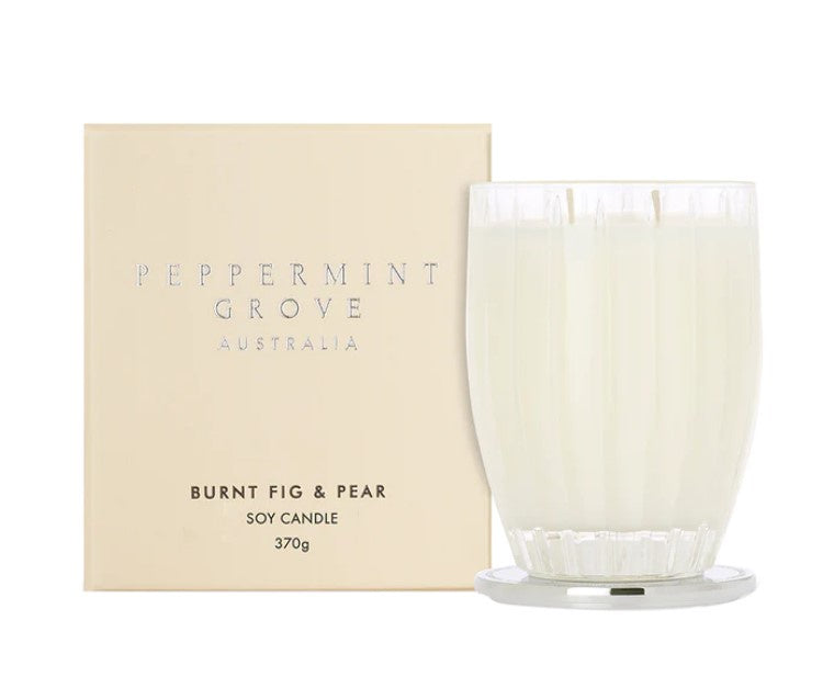 Peppermint Grove Candle 370g Burnt Fig & Pear