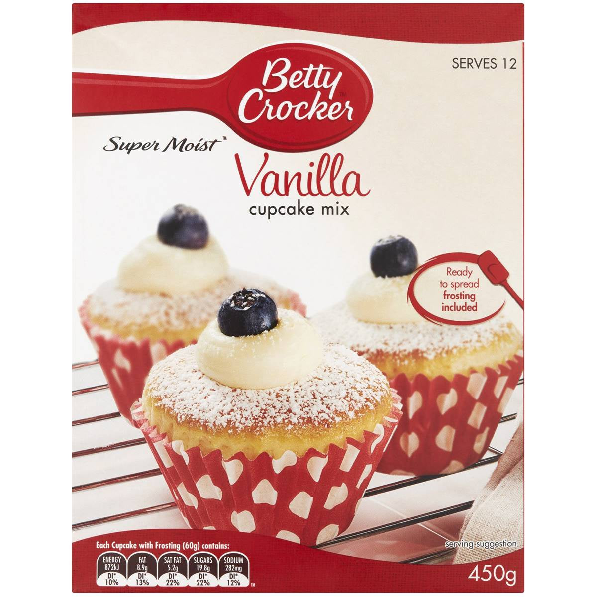 Betty Crocker Vanilla Cupcake Mix 450g