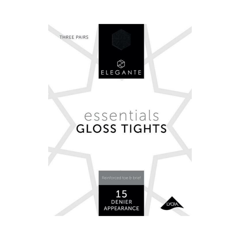 Elegante Essentials Gloss Illusion Medium 15 Denier 3 Pack