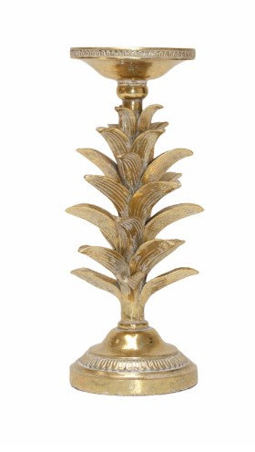 Gold Leaves Candle Holder