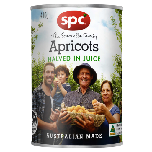 SPC Apricots Halved In Juice 410g
