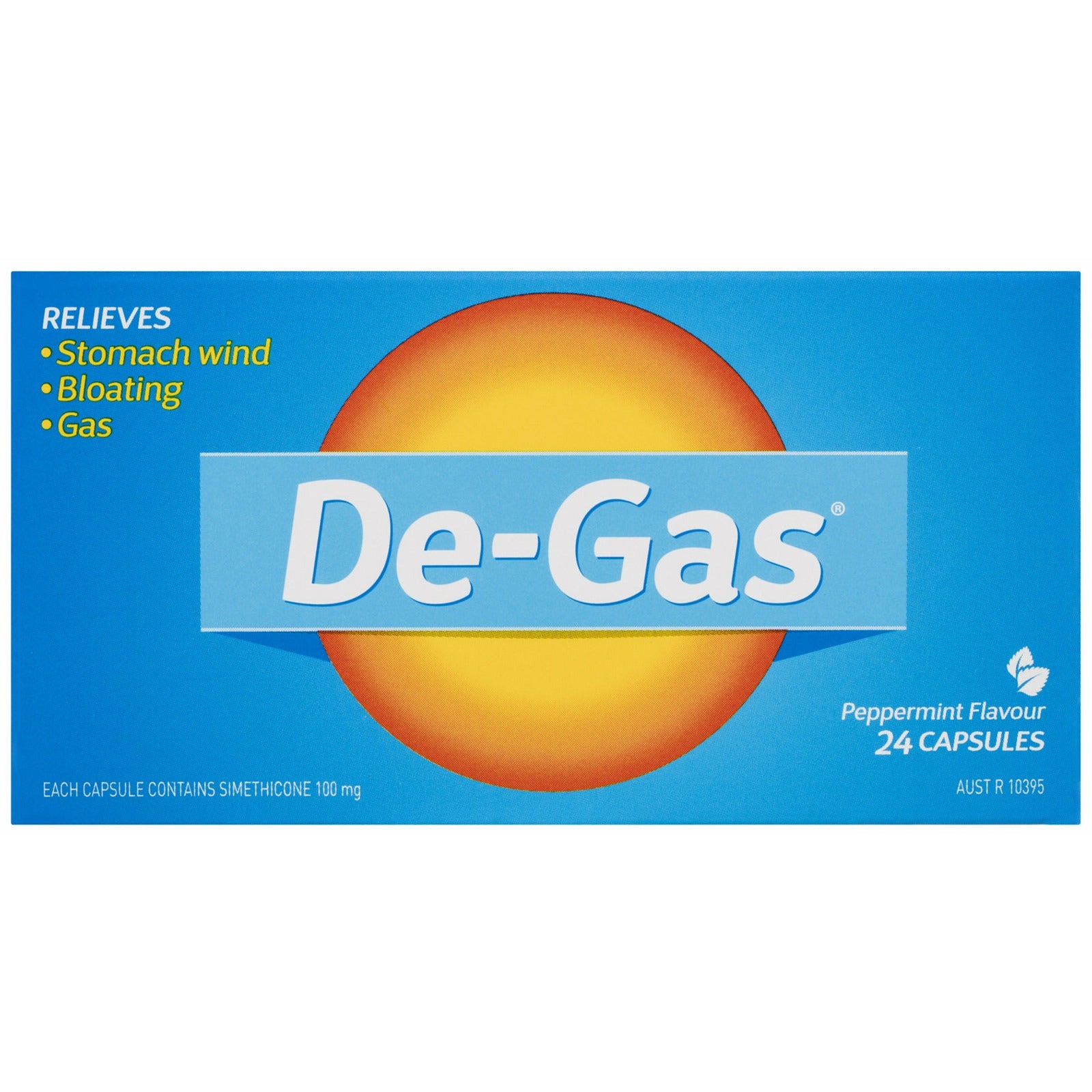 De-Gas Antacids Gas Capsules 24pk