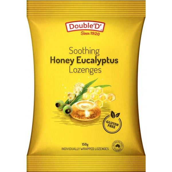 Double D Honey Eucalyptus Lozenges 150g