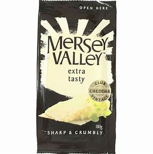 Mersey Valley Club Vintage Extra Tasty Cheddar Cheese 180g