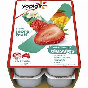 Yoplait Yoghurt Classics 12x100g