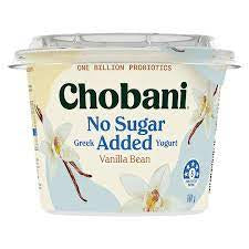 Chobani Vanilla Bean Yoghurt No Sugar Added 680g