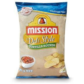 Mission Corn Chip Deli Style Tortilla Rounds 500g