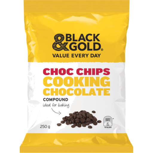 Black & Gold Choc Chip Bits 250g