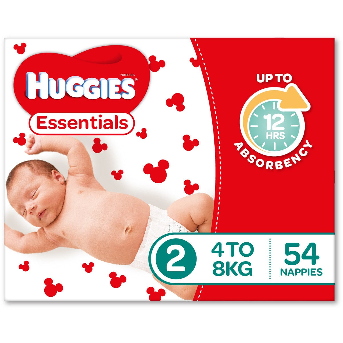 Huggies Essential Infant Size 2 54pk