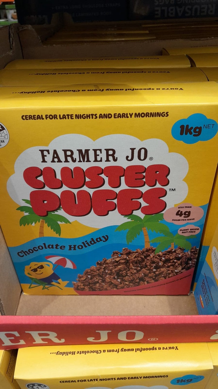 Farmer Jo Cluster Puffs Chocolate Holiday 1kg