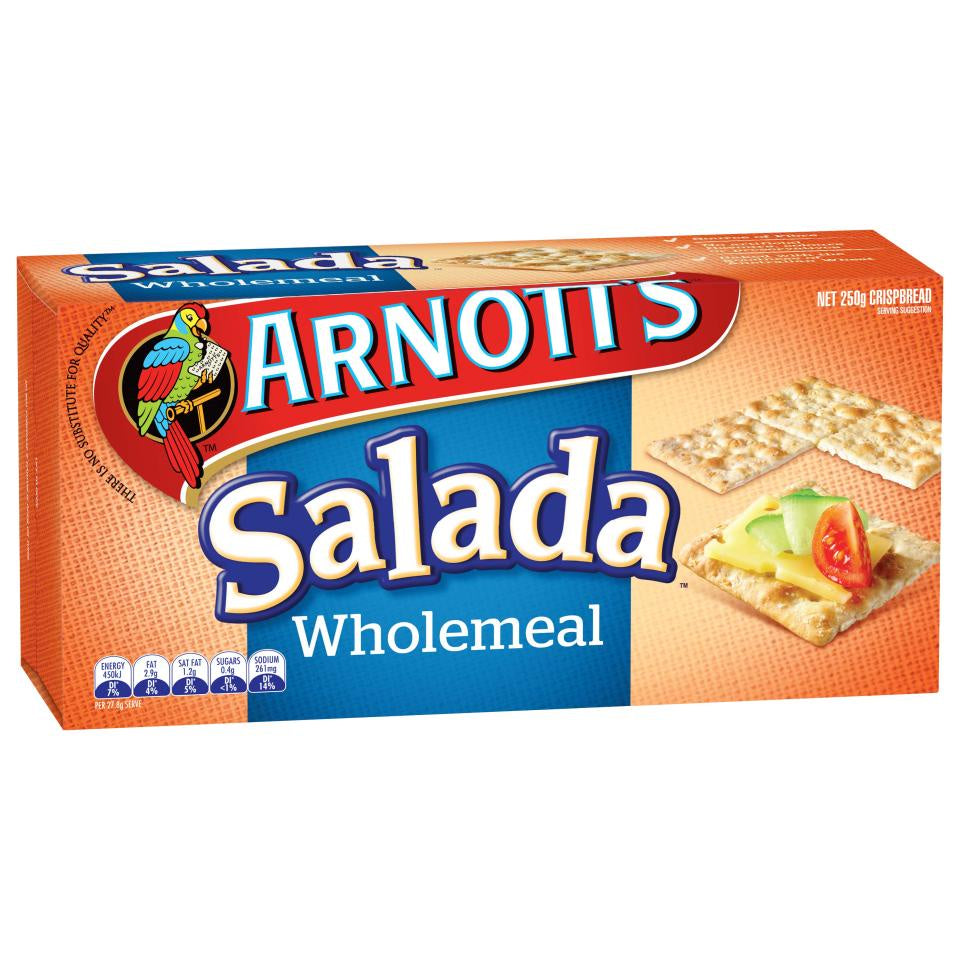 Arnotts Salada With Wholemeal 250g