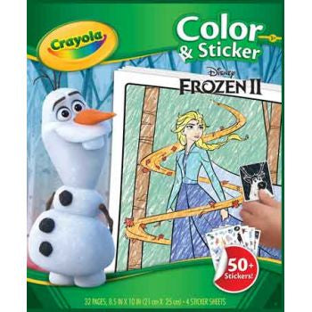 Crayola Colour & Sticker Book - Disney Frozen 2