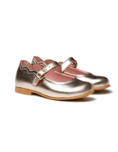 Angelitos Patent Mary Jane Shoes - Gold